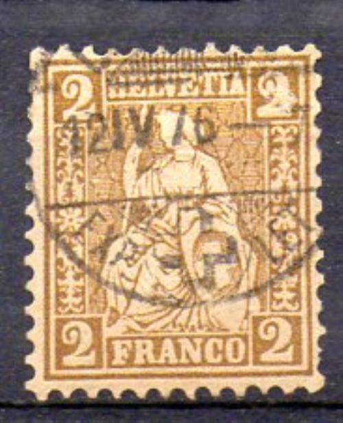 Suiza Año 1867/78 Nº 42A (o)